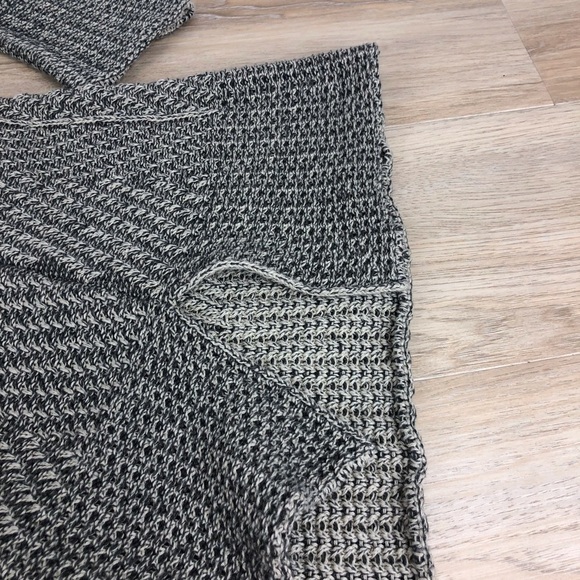 Effeci Cowl Neck Long Sl Sweater Tan & Brown Sz L - Picture 5 of 5